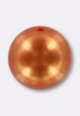 Ronde nacrée 20 mm burnt orange x1