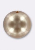 Ronde nacrée 20 mm champagne x1