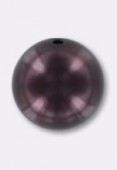Ronde nacrée 20 mm eggplant x1 Ronde nacrée 20 mm eggplant x1