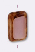 Palet rectangle 12x8 mm opaque pink picasso x4