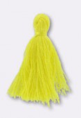 Pompon fil 30 mm jaune x4