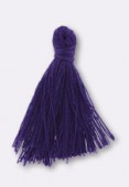 Pompon fil 30 mm violet x4