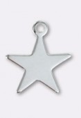 Argent 925 breloque étoile 11 mm x1