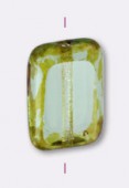 Palet rectangle 12x8 mm péridot picasso x4