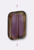 Palet rectangle 12x8 mm amethyst picasso x4
