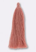 Pompon fil 80 mm rose x2