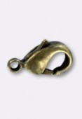 Fermoir mousqueton 10x6 mm bronze x100