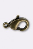 Fermoir mousqueton 12x7 mm bronze x200