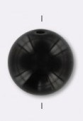 Agate noire ronde 8 mm x6