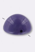 Dome bead 12x7 mm fiesta light plum x6