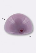 Dome bead 12x7 mm fiesta lilac x6