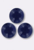 Ronde 6 mm shiny fiesta royal blue x24