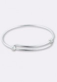 Argent 925 bracelet ajustable x1