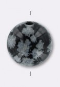 Obsidienne ronde 8 mm x6