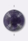 Améthyste ronde 10 mm x2