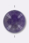 Améthyste ronde 12 mm x2