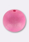 Ronde en bois baby pink 20 mm x4