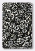 Quad bead 4 mm hematite x10gr