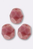 Facette 6 mm pink opaque x24