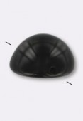 Dome bead 12x7 mm jet x6