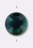 Azurite teintée ronde ronde 4 mm x8