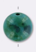 Azurite Chrysocolle ronde 12 mm x2