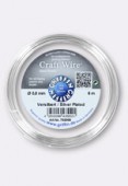 Fil en cuivre Griffin 0.80 mm plaqué argent x6m