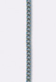 Chaîne gourmette couleur 1.6 mm blue x1 mètre