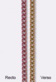 Chaîne gourmette couleur 1.6 mm pink gold x1 mètre