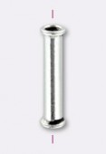 Argent 925 Bali style perle tube 11x2 mm x1