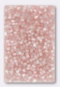 Rocaille demi-tube 2x2 mm rose clair x20g