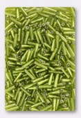 Rocaille tube 2x6 mm vert anis x20g