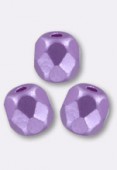 Facette 4 mm pastel lilac x50