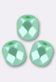 Facette 4 mm pastel light green x50