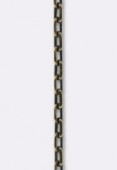 Chaîne forçat aplatie 6x3 mm bronze x20 cm Chaîne forçat aplatie 6x3 mm bronze x20 cm
