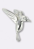 Argent 925 breloque colibri 15x14.5 mm x1