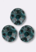 Facette 10 mm blue dark turquoise x6