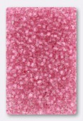 Rocaille 2 mm crystal / pink x20g