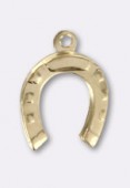 Gold Filled 14 K breloque fer à cheval 10x9 mm x1