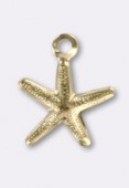 Gold Filled 14 K breloque étoile de mer 8 mm x1