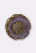 Hawaï flower 16 mm lilac x1