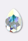 Cabochon 4320 14x10 mm crystal AB F x1