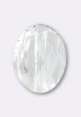 Mini oval bead 5051 10x8mm crystal x1