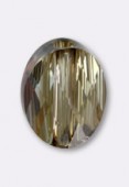 Mini oval bead 5051 10x8mm crystal bronze shade x1