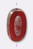 Palet ovale picasso 22x13 mm rouge x1