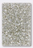 Miyuki Square beads 1.8 mm SB-0001 crystal silver lined x10g