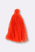 Pompon fil 30 mm orange x4