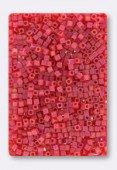 Miyuki Square beads 1.8 mm SB-0140FR Matt light red AB x10g