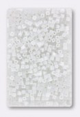 Miyuki Square beads 1.8 mm SB-0402 white opaque x10g