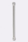 Argent 925 intercalaire tube 38x1.5 mm x1